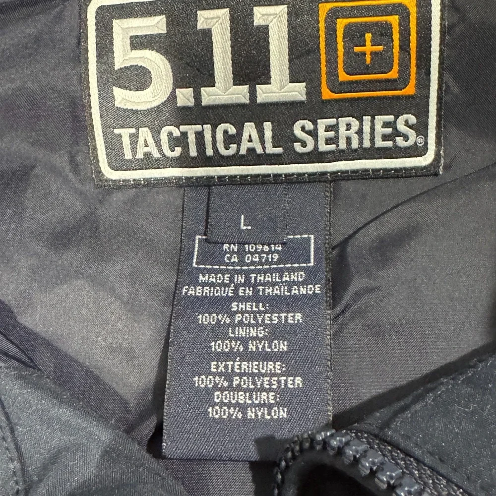 5.11 Tactical Series Jacket Mens L‎ Black Windbreaker Concealed Carry